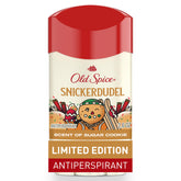 Old Spice Snickerdudel deodorant stick for all-day holiday freshness.