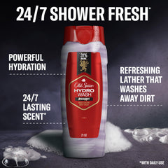 Old Spice Hydro Wash etiqueta con fragancia Swagger para hombres