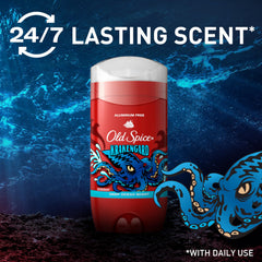 Krakengard label closeup highlights bold deep ocean scent.