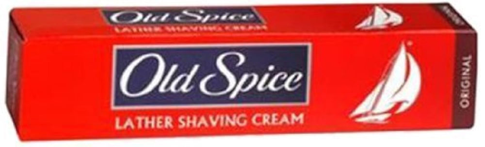 Old Spice Lather Shaving Cream tube 70g, rich lather for a smooth, comfortable shave.