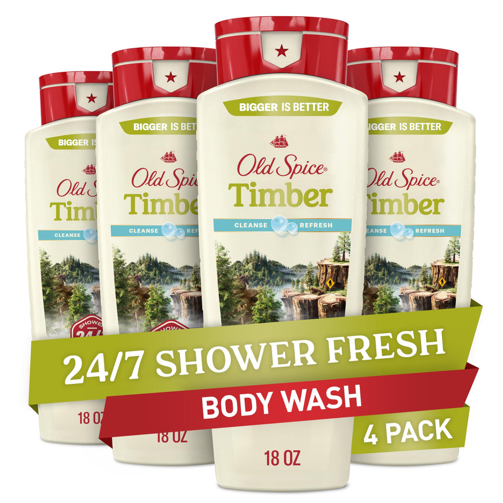 Old Spice 24/7 Shower Fresh bottle ready for daily cleansing and lasting scent.