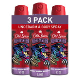 Old Spice Night Panther bottle with spray cap delivering daily long-lasting scent.