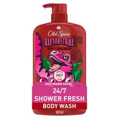 Old Spice Raptorstrike ducha 24/7 fresca y aroma duradero