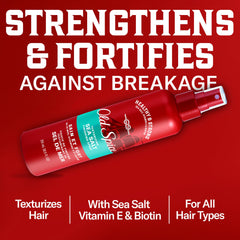 Old Spice Spray texturizante de sal marina en uso: cabello con textura suave y movimiento