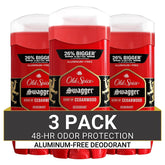 Old Spice Swagger cedarwood deodorant stick delivers all-day odor protection for active men.