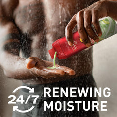 Old Spice textura cremosa que limpia profundamente sin resecar