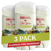 Old Spice Timber sandalwood deodorant bottle close-up for all-day odor protection