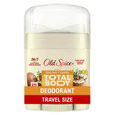 Old Spice Total Body Deodorant travel-size Vanilla + Shea keeps you fresh on the go