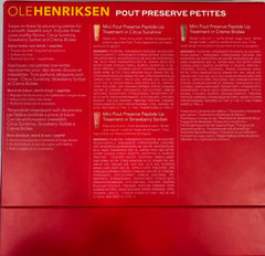 Ole Henriksen Pout Preserve Petites Strawberry Sorbet, sensación afrutada para labios jugosos e hidratados.