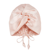 OLESILK pink silk bonnet for sleeping offers smooth overnight protection for curls.
