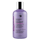 Oligo Professionnel Blacklight Violet Shampoo bottle highlights violet pigment to neutralize yellow tones.