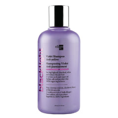 Oligo Professionnel Blacklight Violet Shampoo bottle highlights violet pigment to neutralize yellow tones.