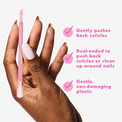 Olive & June sharp clean-up end for precise edge around nails.