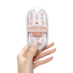 Olive & June Instant Mani Minimalist uñas realistas para look natural