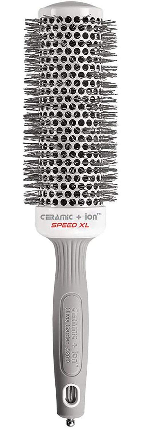 Olivia Garden Ceramic + Ion Speed XL with a 1-3/4 inch barrel for faster blowouts