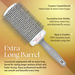 Olivia Garden Ceramic Ion Speed XL ergonomic grip closeup for comfortable styling.