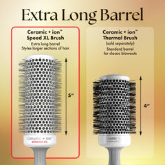 Olivia Garden Ion Speed XL soft-tip bristles protect scalp while smoothing