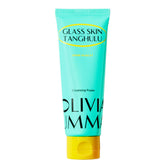 OLIVIAUMMA Shine Muscat foam cleanser bottle with rich lather for deep cleansing.