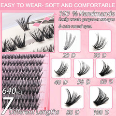 OLLAVO Manga Lash Clusters soft band design for comfortable wear