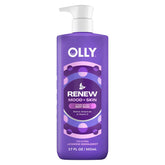 OLLY Renew Body Wash bottle with jasmine bergamot scent for a calming nightly routine
