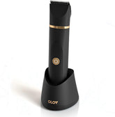 OLOV electric body hair trimmer for versatile grooming in wet or dry conditions.