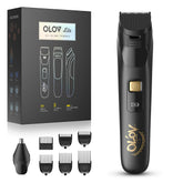OLOV LITE beard trimmer with 6 guide combs enables precise styling.