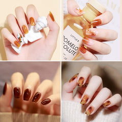 Omainy Jelly Gel Set cristal claro, brillo duradero para uñas pulidas.