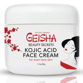 Geisha de OMIC crema con ácido kojico, envase de 50 ml para iluminar la piel.