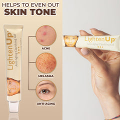 OMIC Lighten-Up Gel aplicación diaria: ayuda a la piel a verse más clara y revitalizada.