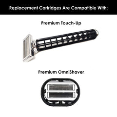 OmniShaver blade removal tool close-up showing convenient maintenance.