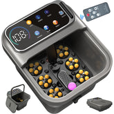 Omnqira collapsible foot spa bath shows a slim profile for easy storage