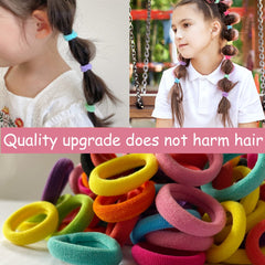 Omszte seamless hair ties prevent snagging during daily kid hairstyles