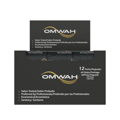 OMWAH easy-application neck strips simplify cleanup between clients.