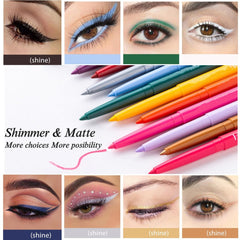 ONarisae smudge-proof eyeliner color resists transfer through heat