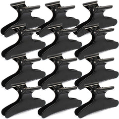 Ondder black butterfly hair clip closeup showing durable grip for precise styling.