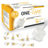 ONE-CARE Puntas 32G-6mm detalle de la punta ultrafina para precisión
