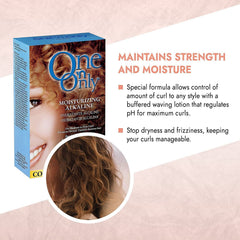 One 'N Only perm alcalina: cabello con rizos definidos y aspecto suave.