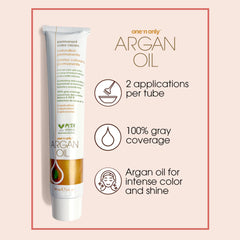 One N' Only Argan Color ready mix shows creamy texture for smooth application.