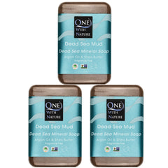 One With Nature jabf3n Barro Mar Muerto mineral para exfoliar y purificar la piel.