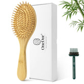 Onedor Bamboo Hair Brush detangling paddle for gentle knot removal and smooth hair.