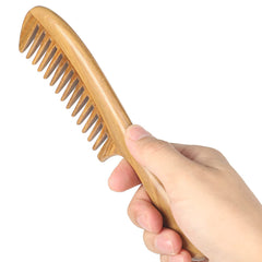Onedor green sandalwood hair comb anti-static for smooth styling