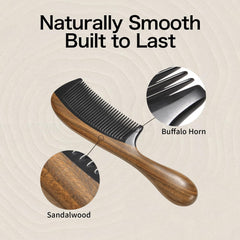 Onedor polished-sandalwood-back offers comfortable grip during brushing.