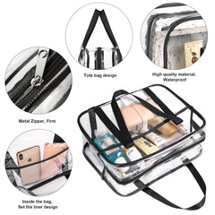 ONEGenug Clear Toiletry Bag spacious interior holds larger items.