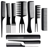 Oneleaf styling hair comb set with rat-tail for precise parting and smooth finish
