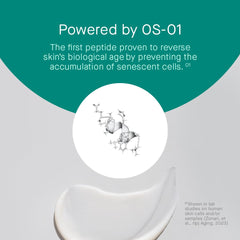 OneSkin OS-01 Face application on the face for smooth, even tone.