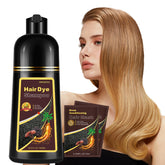 Onilyua Blonde Brown 3-in-1 shampoo application shows easy root-to-tip color