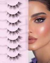 Onlyall cat eye lashes close-up showing ultra-thin band for natural definition
