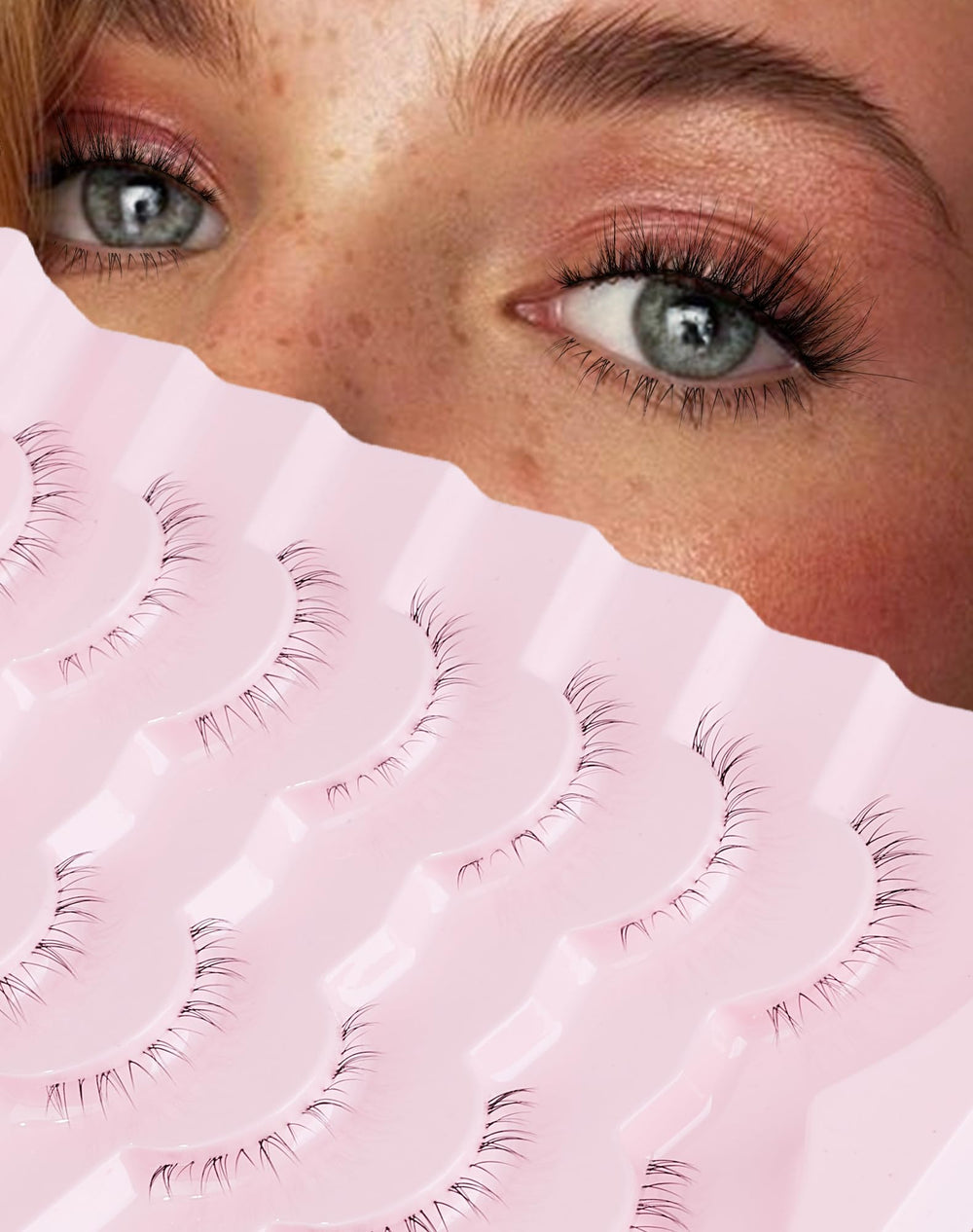 Onlyall false bottom lashes R-2 pack offers natural lower-lash fullness for daily wear.