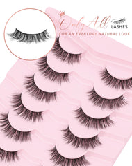 Onlyall Natural Lashes eye-shape-fit style suits almond to hooded eyes with secure wear.