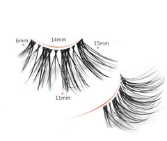 Onlyall Natural Lashes reveal featherweight fibers for all-day comfort.